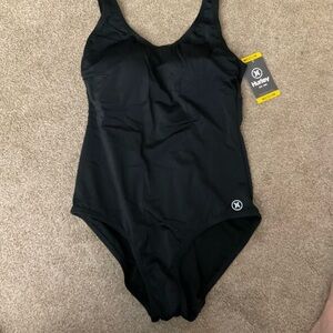 Hurley Women's Black One-Piece Swimsuit